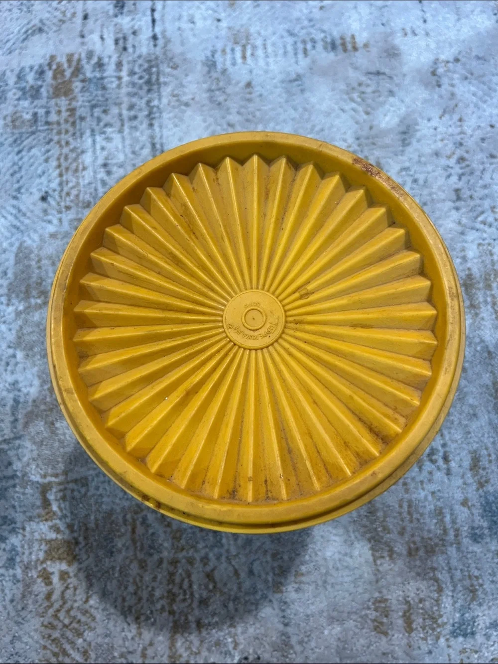 Tupperware bright yellow